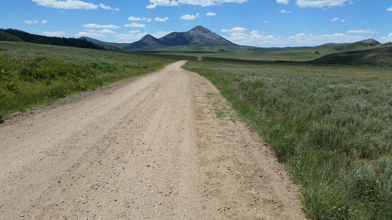 Gravel road in Northern Colorado